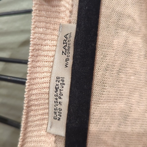 Zara W/B Collection Long Sleeve Top Light Weight Small Size Lacy Romance - Picture 4 of 8